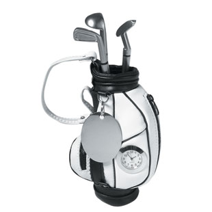 RELOJ PORTA BOLIGRAFOS SET GOLF PROMOCIONAL GLF01