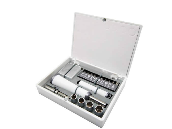 Set de herramientas promocional para regalo ejecutivo Silver Kit KHE1258y