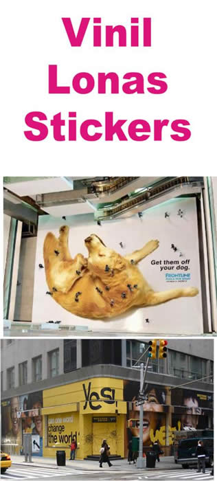 Vinil, lona, stickers impresos