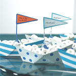 metal boat favors