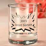 sweet 16 shot glass favor