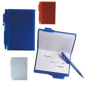 BLOCK DE NOTAS PROMOCIONAL CON BOLIGRAFO