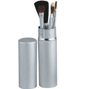 TUBO PROMOCIONAL METALICO CON BROCHAS