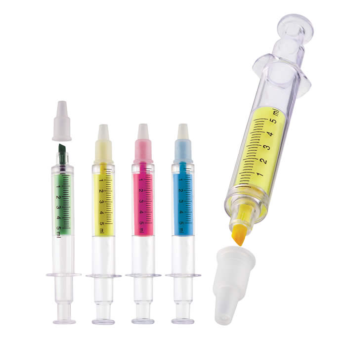 MARCADOR PROMOCIONAL, RESALTADOR PERSONALIZADO 01-709b, MARCADOR JERINGA