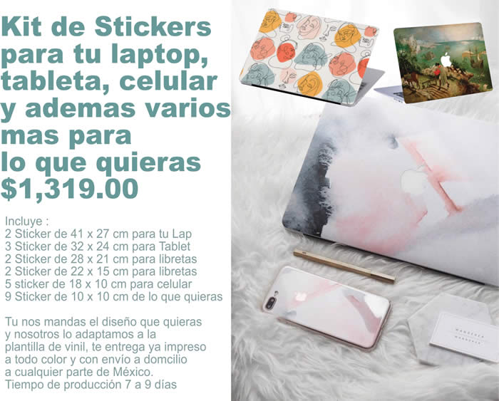 Sticker para laptop, sticker para ipad, sticker para celular, venta de sticker, fabrica de sticker post creado 28 d Enero de 2021