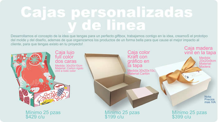 Cajas personalizadas Gelpublicite 2021