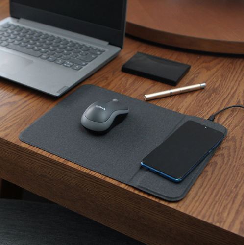 sku 00233.7500, TH-142, 230321 Venta de Mouse pad rigido ejecutivo con cargador inalmbrico, venta mayoreo mouse pad ejecutivo