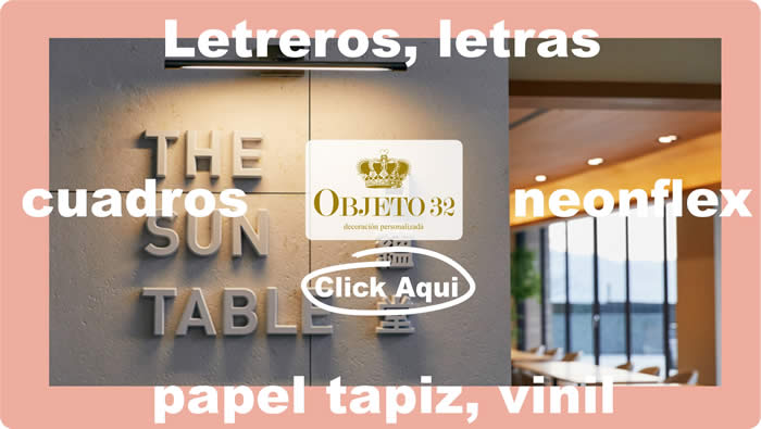 vinil, letras, papel tapiz, neon flex y mas en Objeto32, visita la palgina